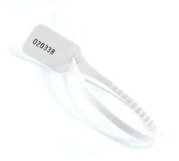 1000pcs Pull Ties Shipping Tags Numbered Security Tamper Proof Seals Self-Locking Disposable Plastic Safety Ties(White)