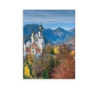 1000pcs Puzzle for Adults，Fairytale Castle Neuschwanstein，Colourful Handmade Puzzle for Home Decoration Gifts Family Puzzle Perfect for（75x50cm）-AQ56