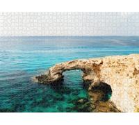 1000pcs Puzzle for Adults Jigsaw Puzzles Hard Challenging Difficult Family Cool Large Bridge Lovers Rock Formation The Rocky Shore The Mediterranean sea Puzzles for Adults