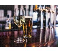 1000pcs Puzzle for Adults Jigsaw Puzzles Hard Challenging Difficult Family Cool Large Close up a Glass Wine and a Beer Puzzles for Adults