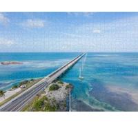 1000pcs Puzzle for Adults Jigsaw Puzzles Hard Challenging Difficult Family Cool Large Drone View The Florida Keys Puzzles for Adults