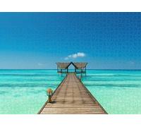 1000pcs Puzzle for Adults Jigsaw Puzzles Hard Challenging Difficult Family Cool Large Jetty Over The Indian Ocean Puzzles for Adults