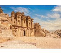 1000pcs Puzzle for Adults Jigsaw Puzzles Hard Challenging Difficult Family Cool Large The Monastery Ancient Nabataean Stone Carved Temple Petra Puzzles for Adults