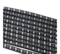 1000Pcs PVC Heat Shrink Tubing 2:1 Cable Marker Labels for Wire Identification, PVC Material, Multiple Colors &(Black,8mm)