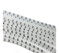 1000Pcs PVC Plastic Heat Shrink Tubing Ratio 2:1, Cable Marker Label Wire Heat Shrink Wire Label(Transparent,1.5mm)