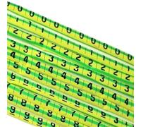 1000Pcs PVC Plastic Heat Shrink Tubing Ratio 2:1, Cable Marker Label Wire Heat Shrink Wire Label(Yellow-Green,12mm)