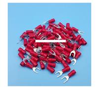 1000Pcs Red SV1.25-4 Furcate Pre-Insulating Fork Spade 22-16AWG Wire Crimp Terminals Connector CZAOINCU