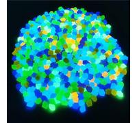 1000pcs Rocks, Stones Mixed Color, DIY Fluorescent Pebbles For Outdoor, Garden, Landscaping, Pathway, Fish Tank Decorations