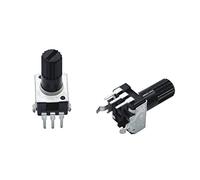 1000Pcs Rv09 Vertical 12.5mm Shaft 1k 2k 5k 10k 20k 50k 100k 0932 Adjustable Resistor 9 Type 3pin Seal Potentiometer (Size : 100K Ohm)(5K Ohm)