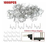 1000Pcs S Wave Staples at 0 6mm for Efficient For Car Bumper and Plastic Repair Solutions