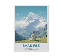 1000Pcs，Saas Fee Switzerland，Jigsaw Adult Decompression Game Puzzle Students Toy For Children Christmas Birthday Gifts（50x70cm）-A47