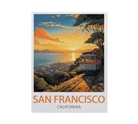 1000Pcs,San Francisco California,Jigsaw Adult Decompression Game Puzzle Students Toy For Children Christmas Birthday Gifts(38x26cm)-V87