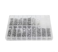 1000pcs Screw Set for Eyeglasses and Sunglasses Repairs Includes Nuts and Bolts in Organized Case