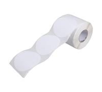 1000pcs Self Adhesive round Labels Paper Printable White Stickers | Waterproof, Strong Adhesion, Handwriting Support, Smooth Finish, Bathroom and Industrial Settings