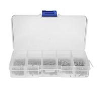 1000pcs Self Tapping Screws Assortment Set, M1 M1.2 M1.4 M1.7 Stainless Steel Cross Countersunk HeMetal Screws Kit