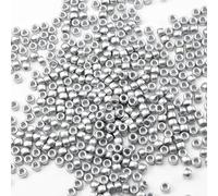 1000Pcs Silver Kandi Pony Beads 6x9mm Bulk for Bracelet Jewelry Making Hair