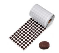 1000Pcs Small Felt Pads for Coaster Bottoms Dots 3/8" Felt Pads for Cabinet Door Bumpers Self Adhesive Felt-Furniture Pad Feet for Chair Legs Round Felt-Hardwood Floor Protectors for Kitchen, Brown