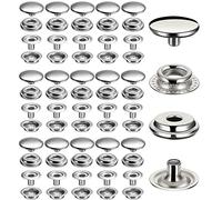 1000pcs Snap Fastener Kit, BetterJonny 15mm Heavy Duty Canvas Snap Button Stainless Steel Press Stud Cap for Boat Bag Leather DIY Craft