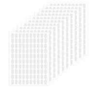1000Pcs Sticky Tabs for Nails, Clear Double Sided Nail Sticky Tabs, Pre-Cut 0.51×0.31” Nail Display Strips for Nails Art Holder & Display Book, White