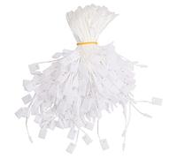 1000pcs String for Hang Tags 6.7inch, Clothing Tag Rope, Snap Lock Pin Loop Fastener Hook Ties for Attaching Labels Disposable Price Tags Clothes Jewelry Luggage Accessories, 17CM (White)