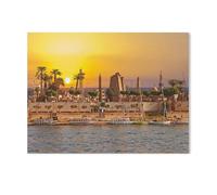 1000Pcs，Sunny day on the Nile in Luxor, Egypt，Jigsaw Adult Decompression Game Puzzle Students Toy For Children Christmas Birthday Gifts（38x26cm）-I64