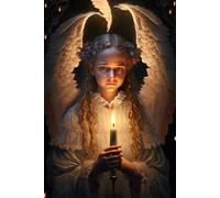 1000pcs The Girl with The Candle - Puzzles Beginners Puzzle Puzzle Toys, Spend Time to Get A Sense of Accomplishment Box