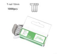 1000Pcs U Door T Shaped Staples Nails for Wood Furniture, Packaging, Book Binding, and General Household DIY and Workshop Use (10mm)