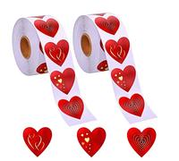 1000pcs Valentines Day Heart Stickers Sparkly Reflective Heart Stickers Valentine'S Scrapbook stickers Love Photo Booth Props Wedding Birthday Envelope Decor For Women Men Valentines Day Happy