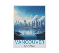 1000Pcs，Vancouver Canada Vintage Travel Posters，Jigsaw Adult Decompression Game Puzzle Students Toy For Children Christmas Birthday Gifts（38x26cm）-M90