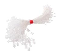 1000pcs White Nylon Polyester Hang Tag Fasteners | Single Pin Square Design, Polished Burr Free Surface, for Garment Loops and Cups, Retail Use