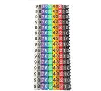1000pcs Wire Markers Wire Number Labels Colorful Wire Numbering Marker Tube with Clip-On Design for Marking The Color-Coded Cables