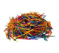 1000pcs Wooden Matchsticks Plain & Mixed Colours for Arts & Crafts (Mixed)