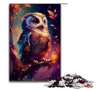 1000pcsPiece Jigsaw Owl Cute Puzzles Wooden Puzzles Educational Games Home Decoration 75x50cm