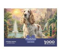 1000pes Afghan Hound Jigsaw Puzzle Challenge High Difficulty for Adults Home Decoration Educational Game Age 12+ for Adults 70x50cm/1000pcs