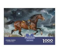 1000pes Farm Animals Jigsaw Puzzles Horse Fun, Challenging for Adults Home Decorations Educational Games Age 12+ for Adults 70x50cm/1000pcs