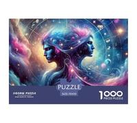 1000pes Gemini Jigsaw Puzzles Gemini Challenge High Difficulty for Adults Home Decoration Educational Game Age 12+ for Adults 70x50cm/1000pcs