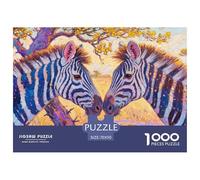 1000pes Large Wild Animals Jigsaw Puzzle Zebra Fun, Challenging for Adults Home Decorations Educational Games Age 12+ for Adults 70x50cm/1000pcs