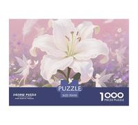 1000pes Lily Jigsaw Puzzles Fun, Challenging for Adults Home Decoration Educational Game Age 12+ for Adults 70x50cm/1000pcs