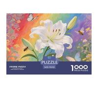 1000pes Lily Jigsaw Puzzles Fun, Challenging for Adults Home Decorations Educational Game Age 12+ for Adults 70x50cm/1000pcs