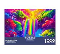 1000pes Rainbow Jigsaw Puzzle Rainbow Challenge High Difficulty for Adults Home Decorations Educational Games Age 12+ for Adults 38x26cm/1000pcs