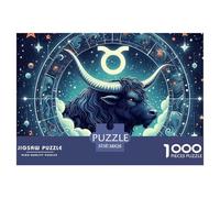 1000pes Taurus Jigsaw Puzzle Taurus Fun, Challenging for Adults Home Decoration Educational Games Age 12+ for Adults 38x26cm/1000pcs