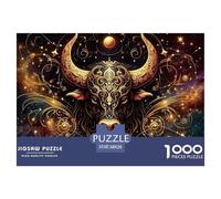 1000pes Taurus Jigsaw Puzzles Taurus Challenge High Difficulty for Adults Home Decorations Educational Games Age 12+ for Adults 38x26cm/1000pcs