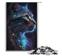 1000Piece Jigsaw Animal Universe Black Cat Jigsaw Puzzles Paper Puzzles Educational Games Home Decoration 1000 PCS(38x26cm)