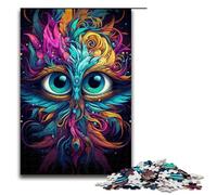 1000Piece Jigsaw Colorful Psychedelia of Strange Creatures Jigsaw Puzzles Wooden Puzzles Educational Games Home Decoration 1000 PCS(75x50cm)