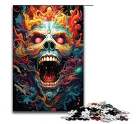 1000Piece Jigsaw Colorful Psychedelic Monster Jigsaw Puzzles Wooden Puzzles Educational Games Home Decoration 1000 PCS(75x50cm)