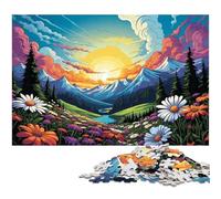 1000Piece Jigsaw Colorful Tatra_Mountains Puzzles Paper Puzzles Educational Games Home Decoration 1000pcs(38x26cm)