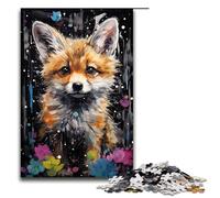 1000Piece Jigsaw Fantasy Colorful Little Fox Jigsaw Puzzles Wooden Puzzles Educational Games Home Decoration 1000 PCS(75x50cm)