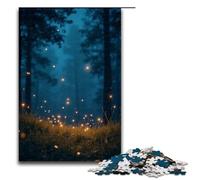 1000Piece Jigsaw Fireflies Twinkle in The Summer Night Jigsaw Puzzles Wooden Puzzles Educational Games Home Decoration 1000 PCS(75x50cm)