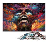 1000Piece Jigsaw Humans Invaded by Demons Puzzles Paper Puzzles Educational Games Home Decoration 1000 PCS(38x26cm)