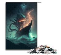 1000Piece Jigsaw Monster Invasion Puzzles Wooden Puzzles Educational Games Home Decoration 75x50cm